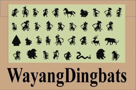Wayang by wisudyantoro — Dingbats Font