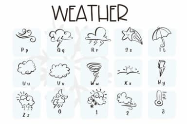 Weather by Sirinart — Dingbats Font — thumbnail 3