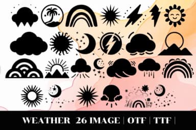 Weather by MOMAT THIRTYONE — Dingbats Font — thumbnail 2