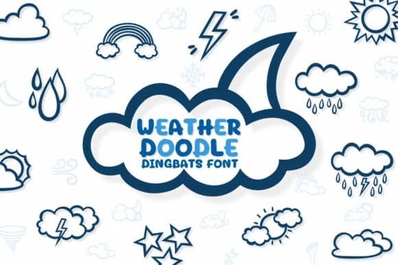 Weather Doodle by Chonada — Dingbats Font
