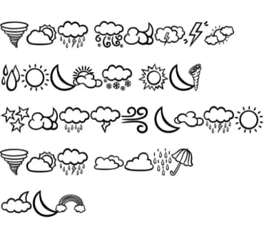Weather Doodle by Chonada — Dingbats Font — thumbnail 8