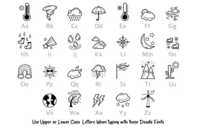 Weather Doodle by digitalplannerland — Dingbats Font — thumbnail 2