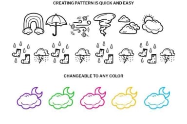 Weather Doodle by digitalplannerland — Dingbats Font — thumbnail 3