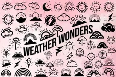 Weather Wonders by MOMAT THIRTYONE — Dingbats Font — thumbnail 1
