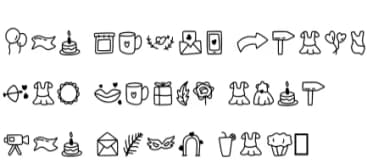 Wedding by YandiDesigns — Dingbats Font — thumbnail 6