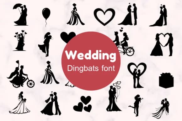 Wedding by Nun Sukhwan — Dingbats Font