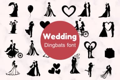 Wedding by Nun Sukhwan — Dingbats Font — thumbnail 1