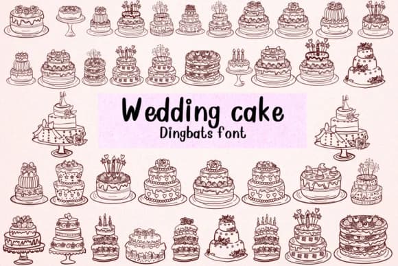 Wedding Cake by Nongyao — Dingbats Font