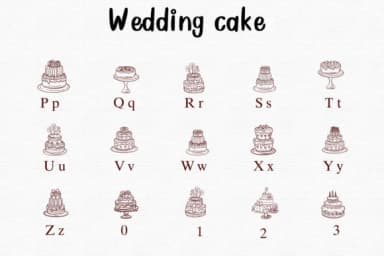 Wedding Cake by Nongyao — Dingbats Font — thumbnail 3