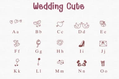 Wedding Cute 1 by Sontaya — Dingbats Font — thumbnail 2