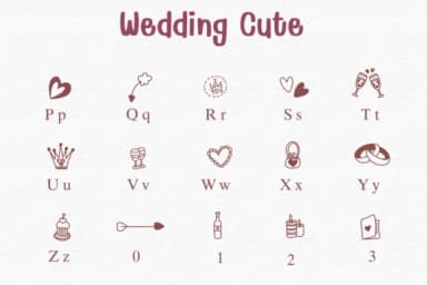 Wedding Cute 1 by Sontaya — Dingbats Font — thumbnail 3