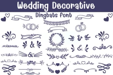 Wedding Decorative by Sontaya — Dingbats Font — thumbnail 1