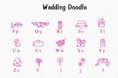 Wedding Doodle by Nongyao — Dingbats Font — thumbnail 3