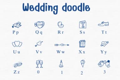 Wedding Doodle by Sontaya — Dingbats Font — thumbnail 3