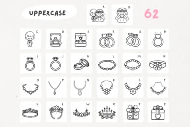 Wedding Doodle by Babymimiart — Dingbats Font — thumbnail 8