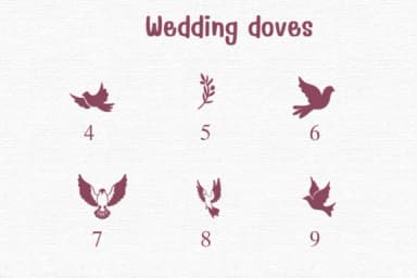Wedding Doves by Sontaya — Dingbats Font — thumbnail 4