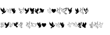 Wedding Doves by Sontaya — Dingbats Font — thumbnail 8