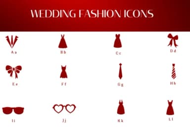 Wedding Fashion Icons by Heartcraft Atelier — Dingbats Font — thumbnail 2