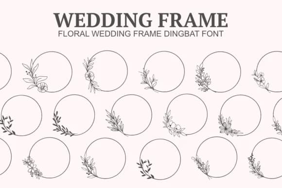 Wedding Frame by Letterayu — Dingbats Font