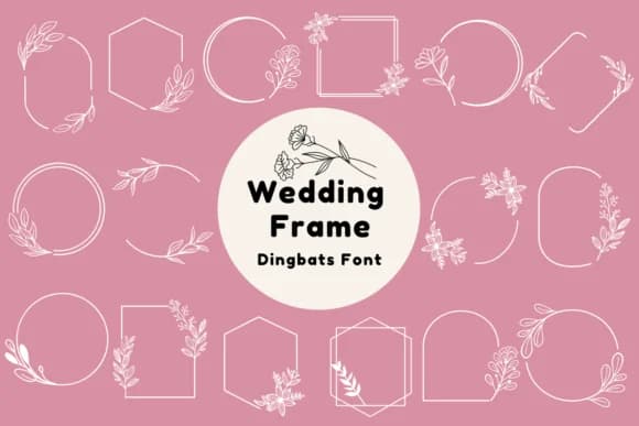 Wedding Frame by Nun Sukhwan — Dingbats Font
