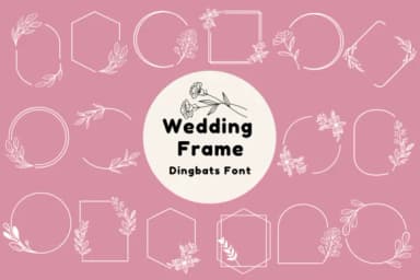 Wedding Frame by Nun Sukhwan — Dingbats Font — thumbnail 1