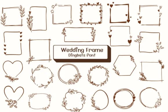 Wedding Frame by Ketsarin — Dingbats Font