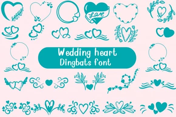 Wedding Heart by Nongyao — Dingbats Font