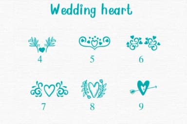 Wedding Heart by Nongyao — Dingbats Font — thumbnail 4
