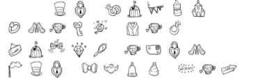 Wedding Icons by Stella Sky — Dingbats Font — thumbnail 5