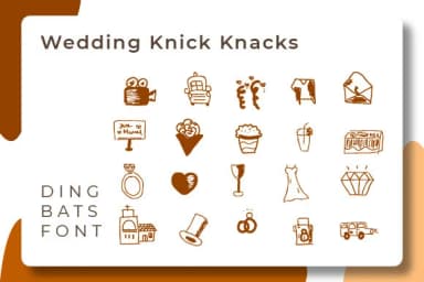 Wedding Knick Knacks by Ciriative — Dingbats Font — thumbnail 3