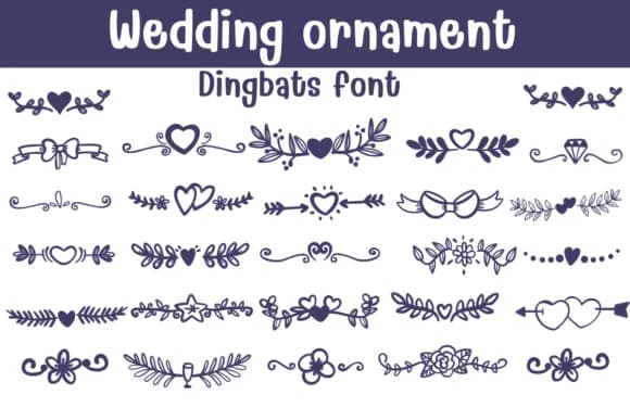 Wedding Ornament by Sontaya — Dingbats Font
