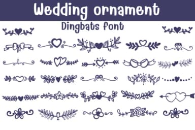 Wedding Ornament by Sontaya — Dingbats Font — thumbnail 1