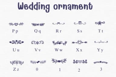 Wedding Ornament by Sontaya — Dingbats Font — thumbnail 3