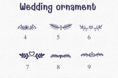 Wedding Ornament by Sontaya — Dingbats Font — thumbnail 4