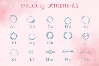Wedding Ornaments by Nongyao — Dingbats Font — thumbnail 2