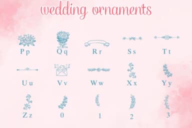 Wedding Ornaments by Nongyao — Dingbats Font — thumbnail 3