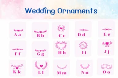 Wedding Ornaments by Ketsarin — Dingbats Font — thumbnail 2