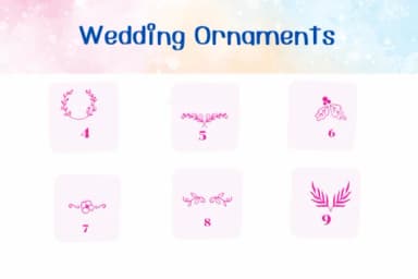 Wedding Ornaments by Ketsarin — Dingbats Font — thumbnail 4