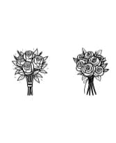 Wedding Rose Bouquet by MOMAT THIRTYONE — Dingbats Font — thumbnail 5