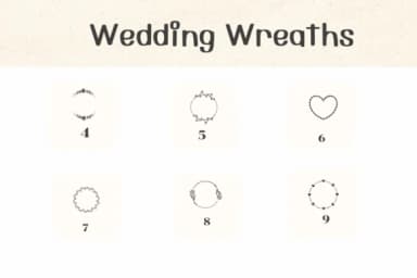 Wedding Wreaths by Ketsarin — Dingbats Font — thumbnail 4
