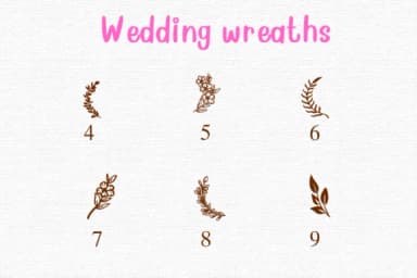 Wedding Wreaths by Nongyao — Dingbats Font — thumbnail 3