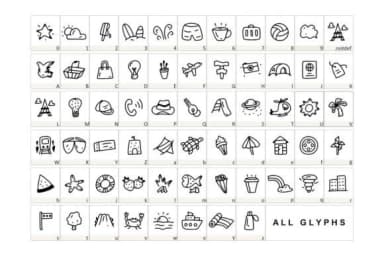 Weekendly by YandiDesigns — Dingbats Font — thumbnail 2