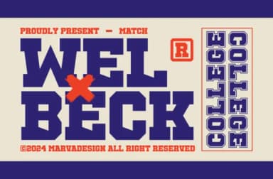 Welbeck by Marvadesign — Slab Serif Font — thumbnail 1