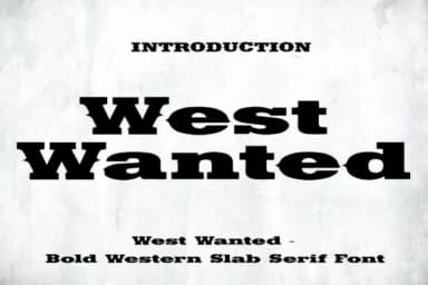 West Wanted by Bundle — Slab Serif Font — thumbnail 1
