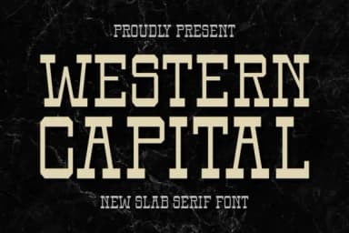 Western Capital by Jasm (7NTypes) — Slab Serif Font — thumbnail 1