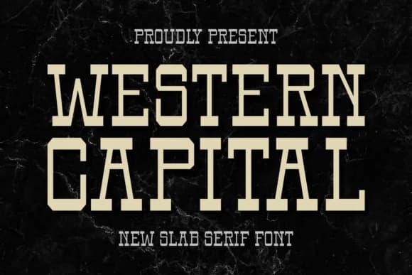 Western Capital by Jasm (7NTypes) — Slab Serif Font