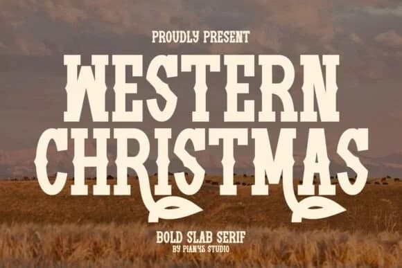 Western Christmas by Pian45 — Slab Serif Font