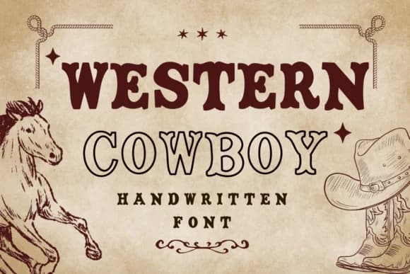Western Cowboy by Natchuta — Slab Serif Font