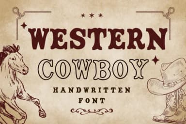 Western Cowboy by Natchuta — Slab Serif Font — thumbnail 1