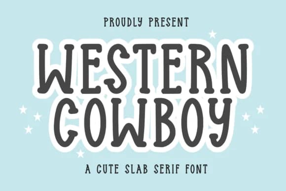 Western Cowboy by CraftedType Studio — Slab Serif Font